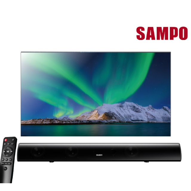 SAMPO 聲寶 55吋 MINI LED 4K 120Hz AI新轟天雷GoogleTV連網智慧顯示器 含MAJORITY Teton劇院聲霸 (QM-55MIW4210)