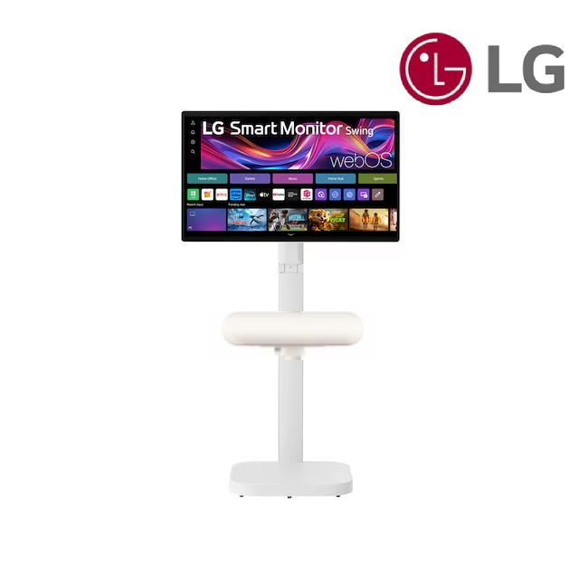 LG 樂金 Smart Monitor 斜槓機 含小蜜友藍牙喇叭 32吋 4K移動式觸控智慧螢幕/IPS觸控 (32U889SA-W)