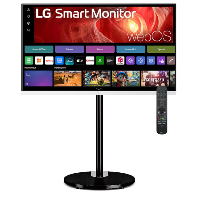 LG 樂金 32型 4K移動式觸控智慧螢幕斜槓機(32U720SA-W)/閨蜜機/顯示器/移動電視 含WIFI攝影機
