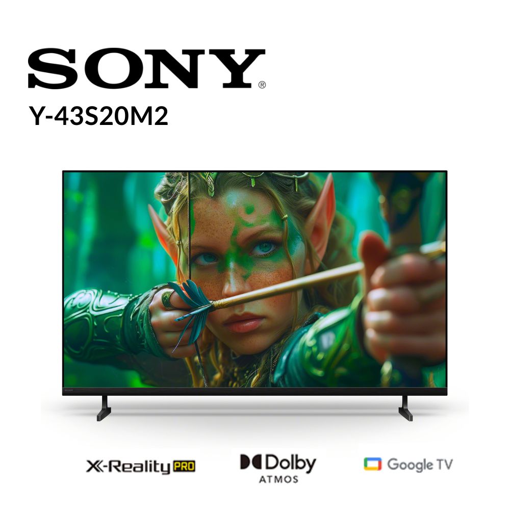 SONY 索尼 BRAVIA 2II 43吋 4K-X1 Google TV顯示器(Y-43S20M2)
