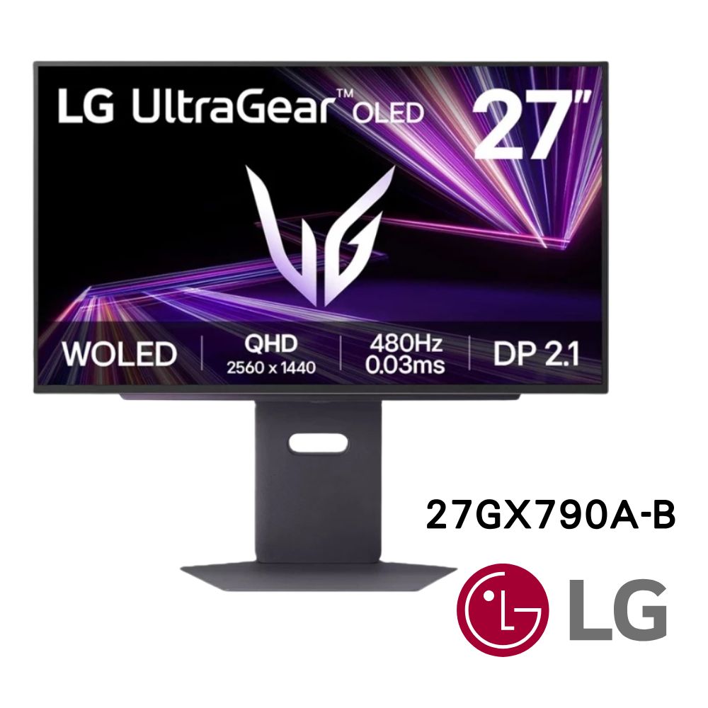 LG 樂金 27GX790A-B 27型 2K OLED 16:9 480Hz 電競螢幕(HDR 400/0.03ms/FreeSync/G-Sync)