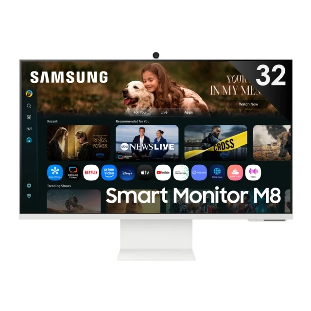 Samsung 三星 S32FM803UC(白) 32型 4K 16:9 AI智慧聯網螢幕(4ms/HDR10/內建喇叭/Type C/內附搖控器)