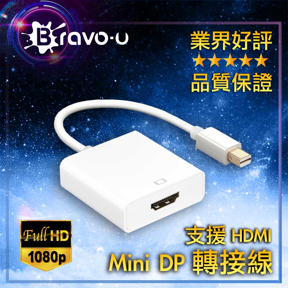 Bravo-u Mini Displayport to FHD視訊傳輸線