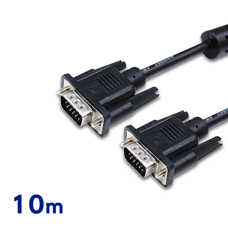 Cable 纖細型高解析度顯示器視訊線 15Pin 公對公 10米(14HD1515PP10)