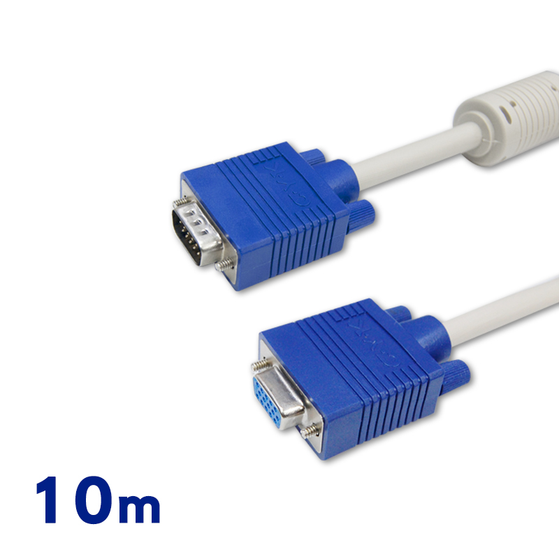 Cable VGA(3+2)顯示器視訊線公-母 10公尺(29HD1515PS10)