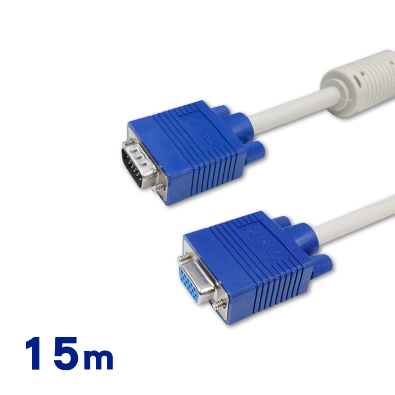 Cable VGA(3+2)顯示器視訊線公-母 15公尺(29HD1515PS15)