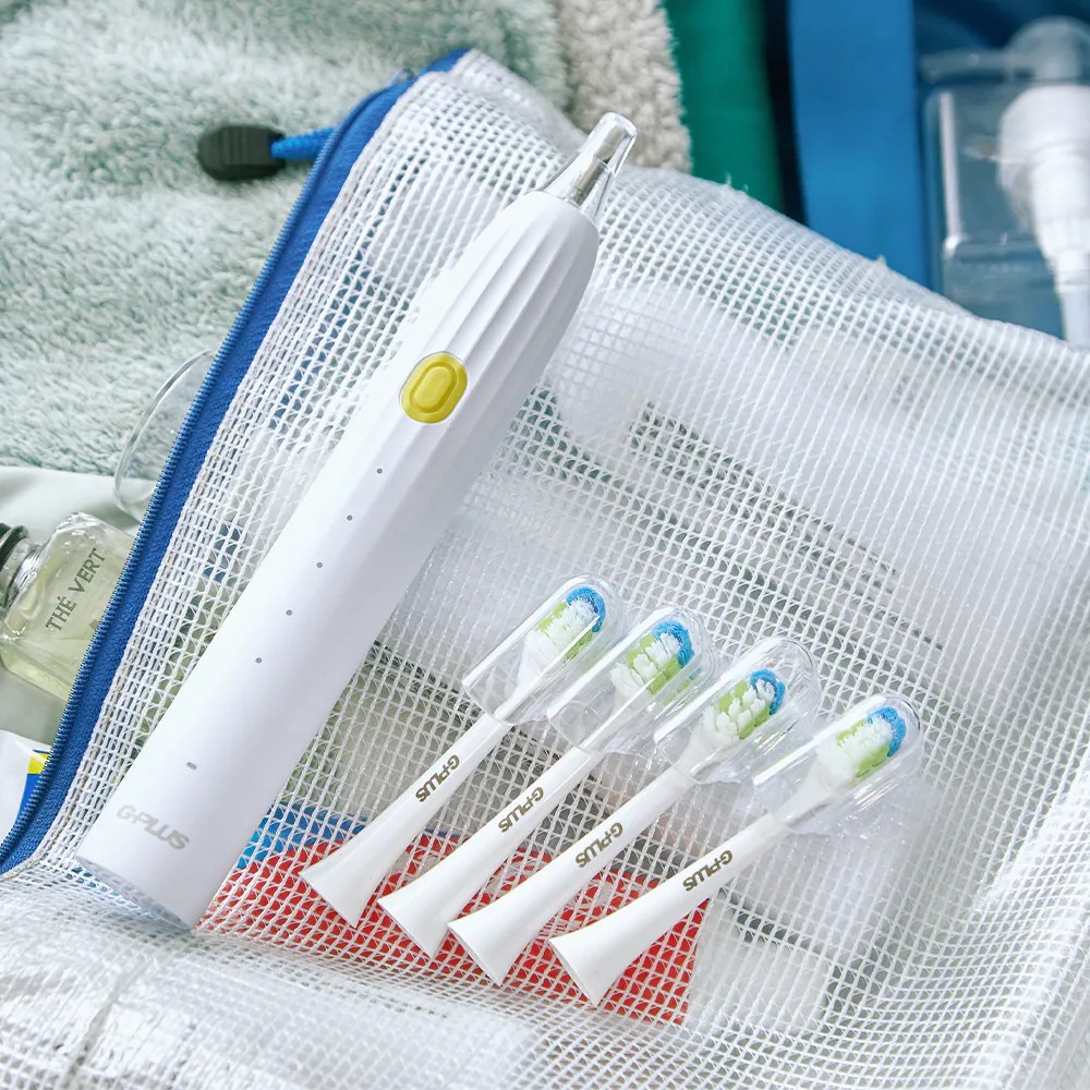 G-PLUS 拓勤 ET‑A003S 音波電動牙刷-白色｜深層清潔 音波震動 口腔護理