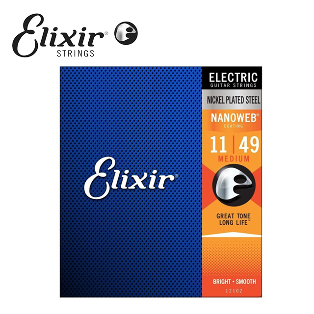 Elixir NANOWEB EXXG-12102 電吉他套弦 (11~49)