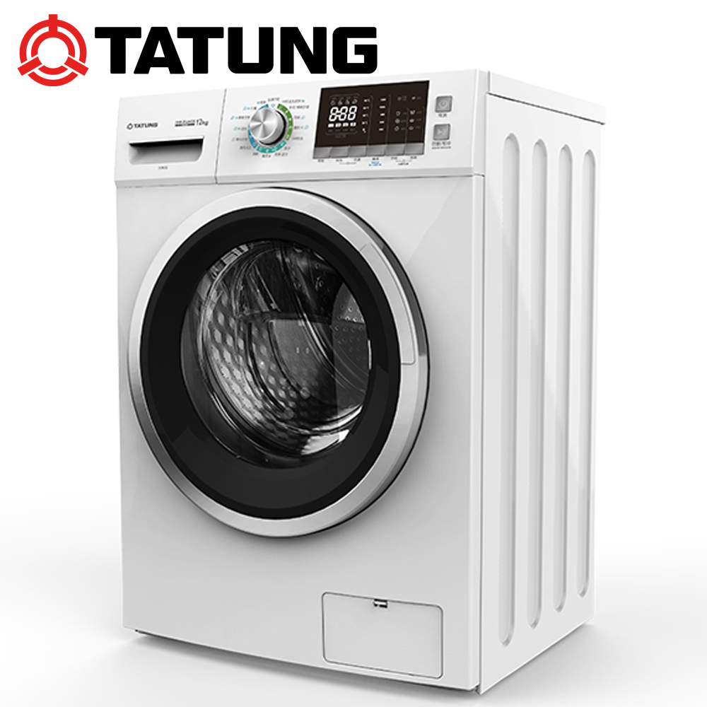 TATUNG大同 12KG變頻溫水洗脫烘滾筒洗衣機 (TAW-R120DA)