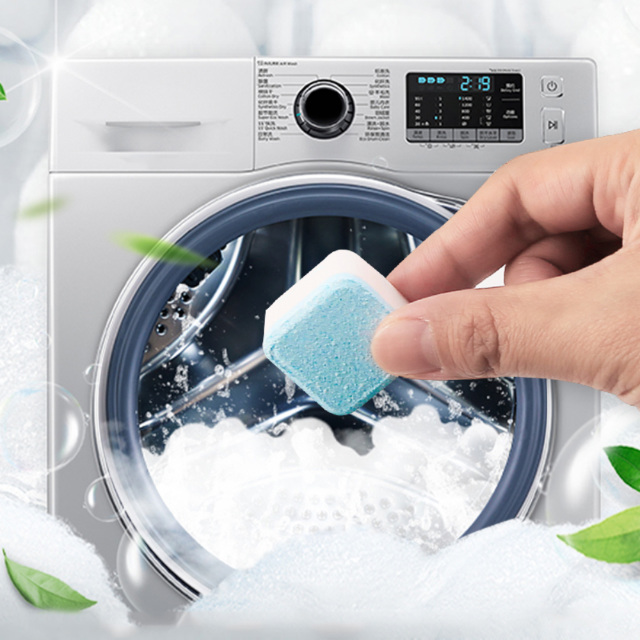 【荷生活】洗衣機清潔發泡錠 直立式滾筒式通用 獨立包裝-12入