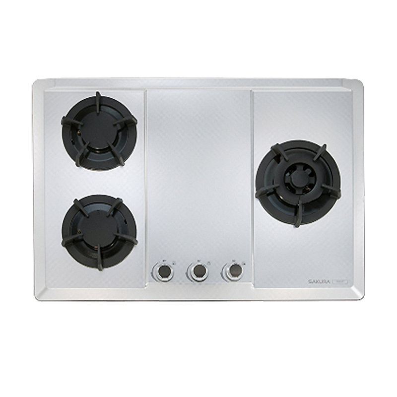 SAKURA 櫻花 【G2633S_LPG】三口大面板檯面爐 瓦斯爐_桶裝瓦斯 (全台基本安裝)