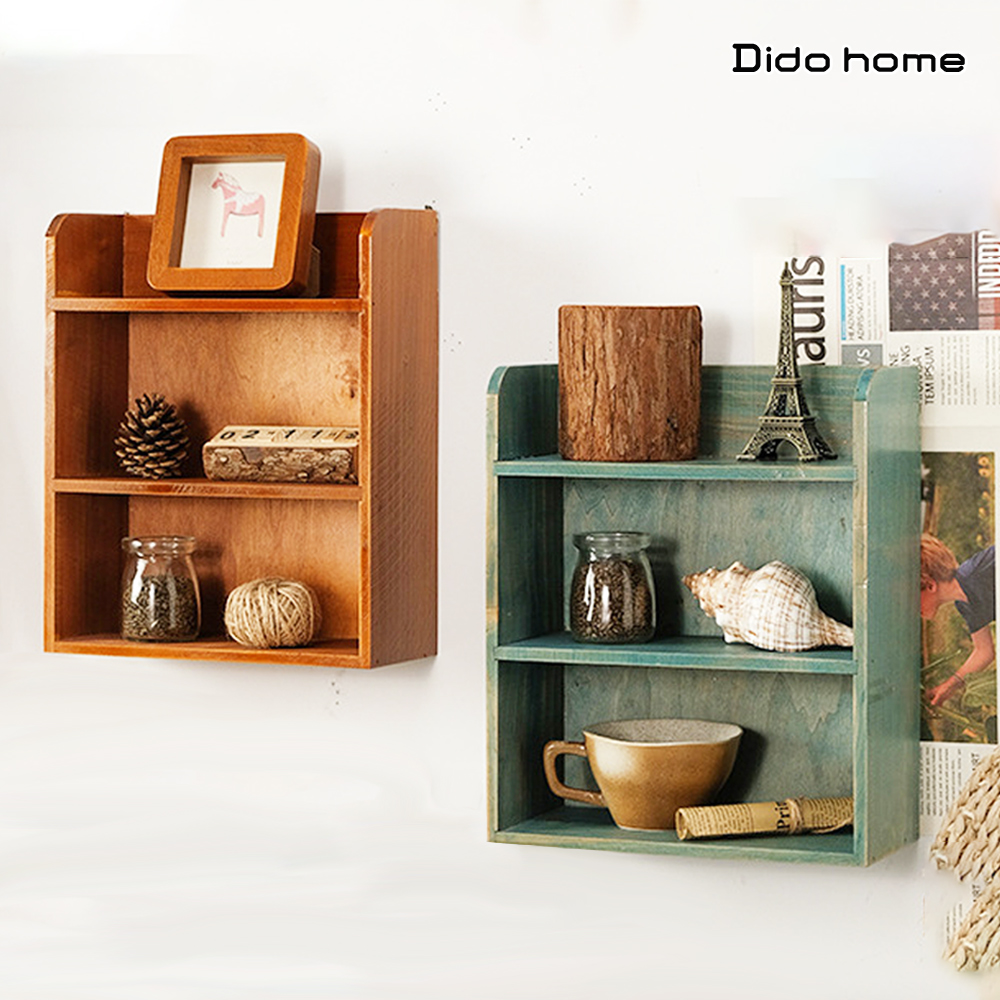 【Dido home】復古風 桌面雙層置物架展示架(HM316)