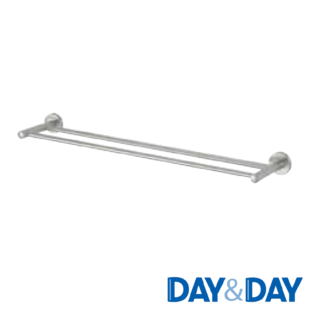 DAY&DAY 絲光 雙桿毛巾掛桿組-75公分