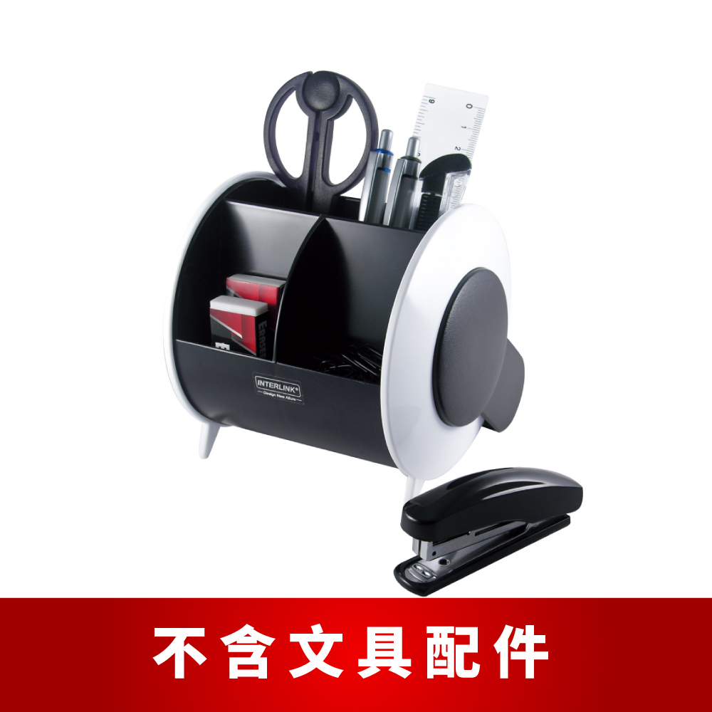 【O-Life】桌上型整理收納盒 (90度旋轉筆筒 文具收納 辦公收納 化妝品收納)