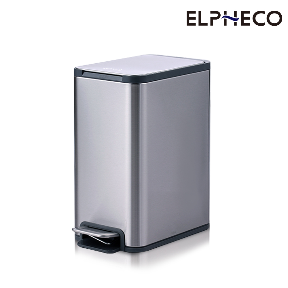 ELPHECO 不鏽鋼腳踏緩降靜音垃圾桶 ELPH7509