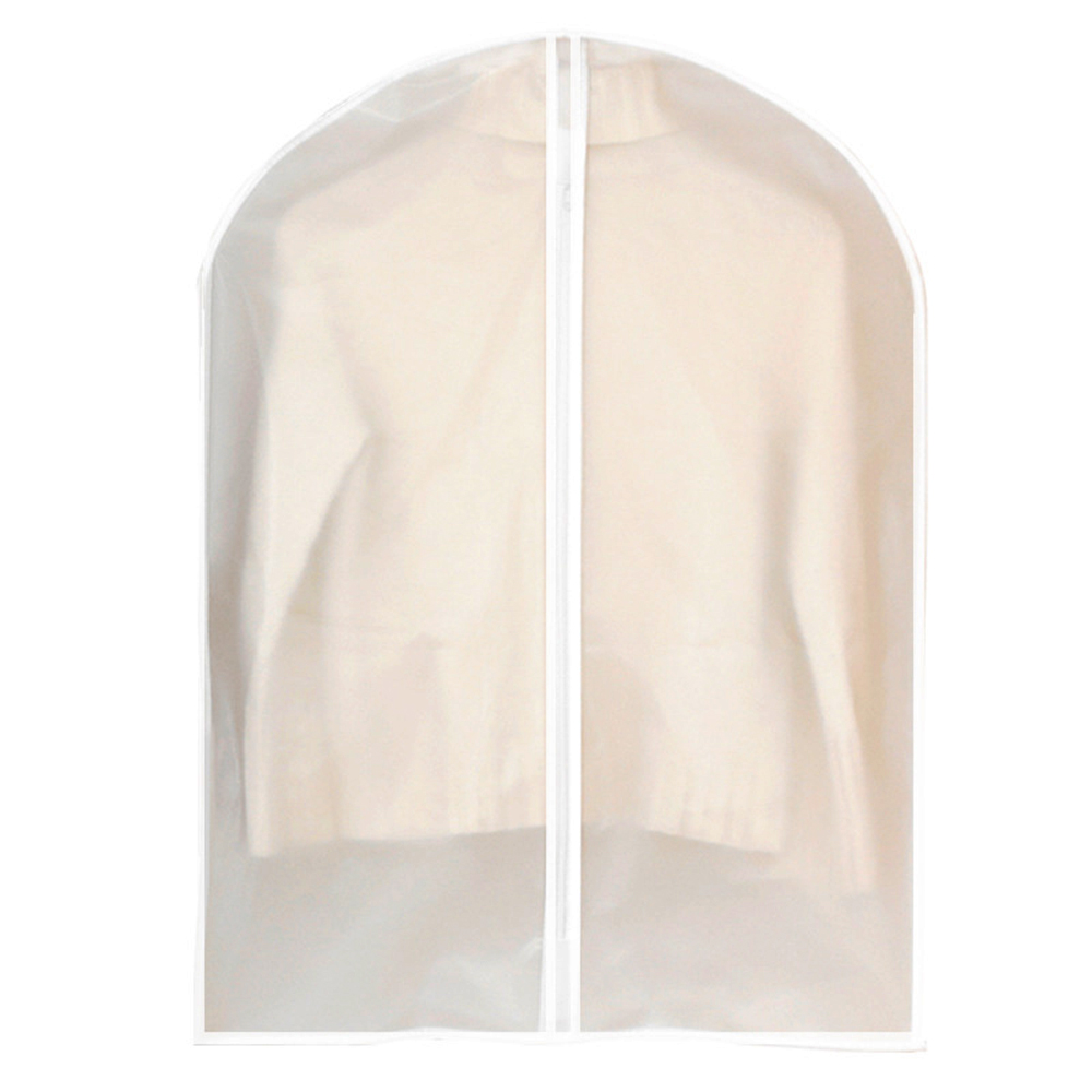 布工藝生活-家用半透明拉鍊款防水防塵衣物收納防護罩80公分