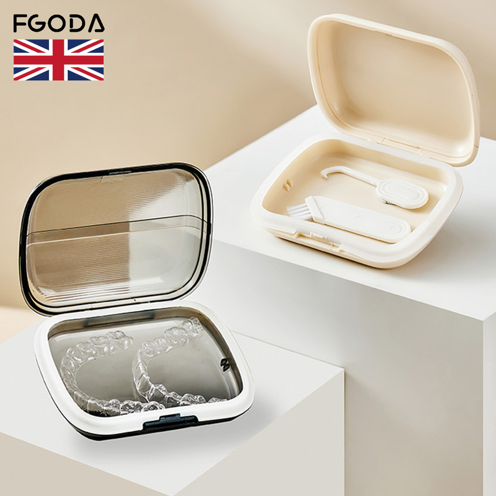 【英國FGODA】便攜式隱形牙套收納盒/矯正器盒-多色可選