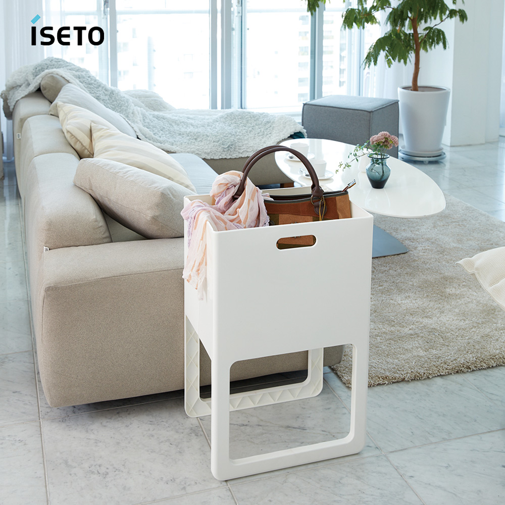 【日本ISETO】日製ACOT折疊式桌邊萬用籃-多色可選