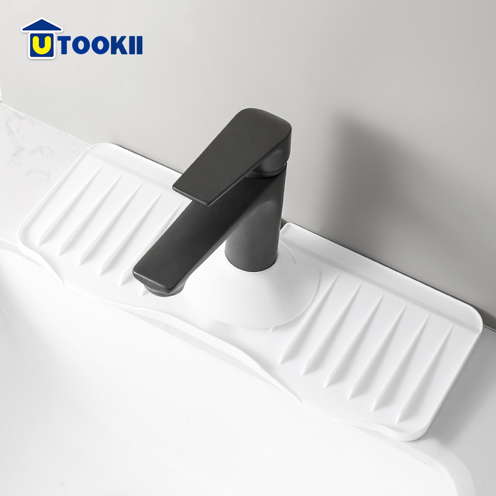 【UTOOKII】水龍頭瀝水置物矽膠墊(升級款)-多色可選