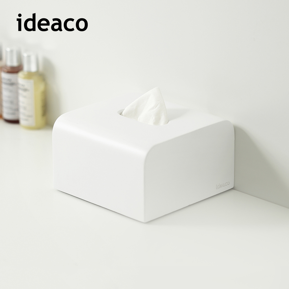 【日本ideaco】方形圓角磚磨砂餐巾紙盒-多色可選