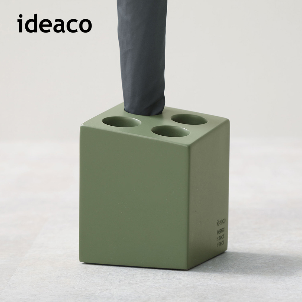 【日本ideaco】mini cube 砂岩4孔雨傘架-多色可選