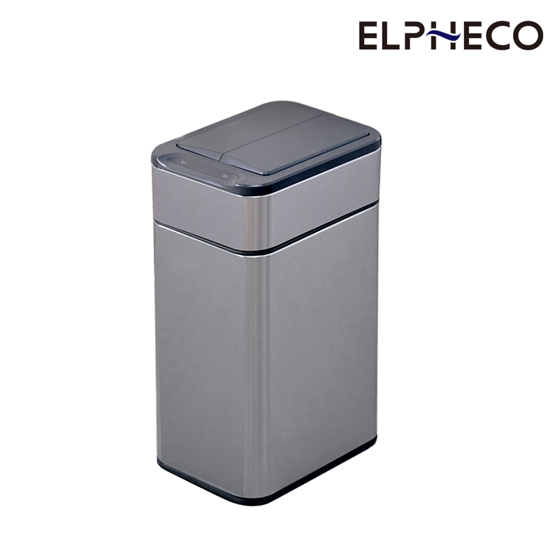 ELPHECO 不鏽鋼雙開除臭感應垃圾桶 ELPH9811U 鈦金