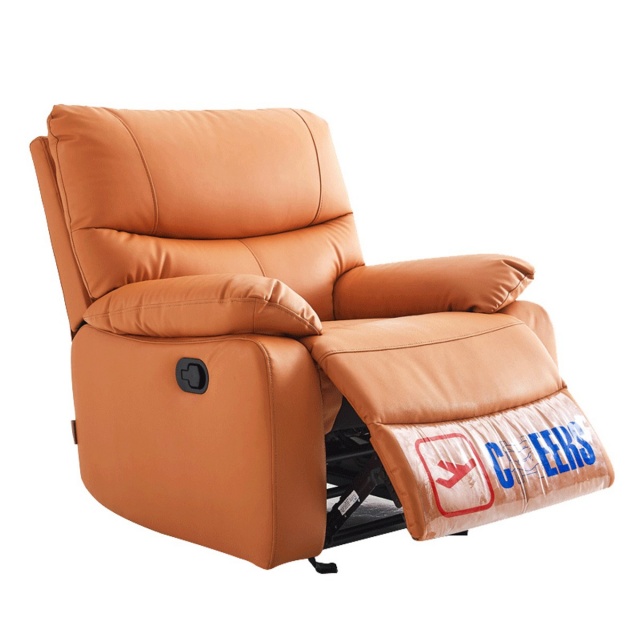Cheers芝華仕頭等艙 科技布 手動搖椅單人沙發 K9780 愛馬仕橙