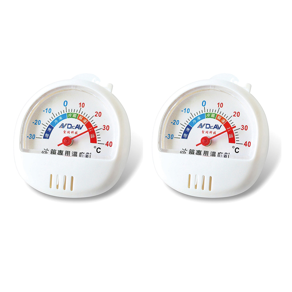 【聖岡科技Dr.AV】2入組GM-70S冰箱專用 冷藏/冷凍 溫度計(免電池 機械式-30~40度適用)