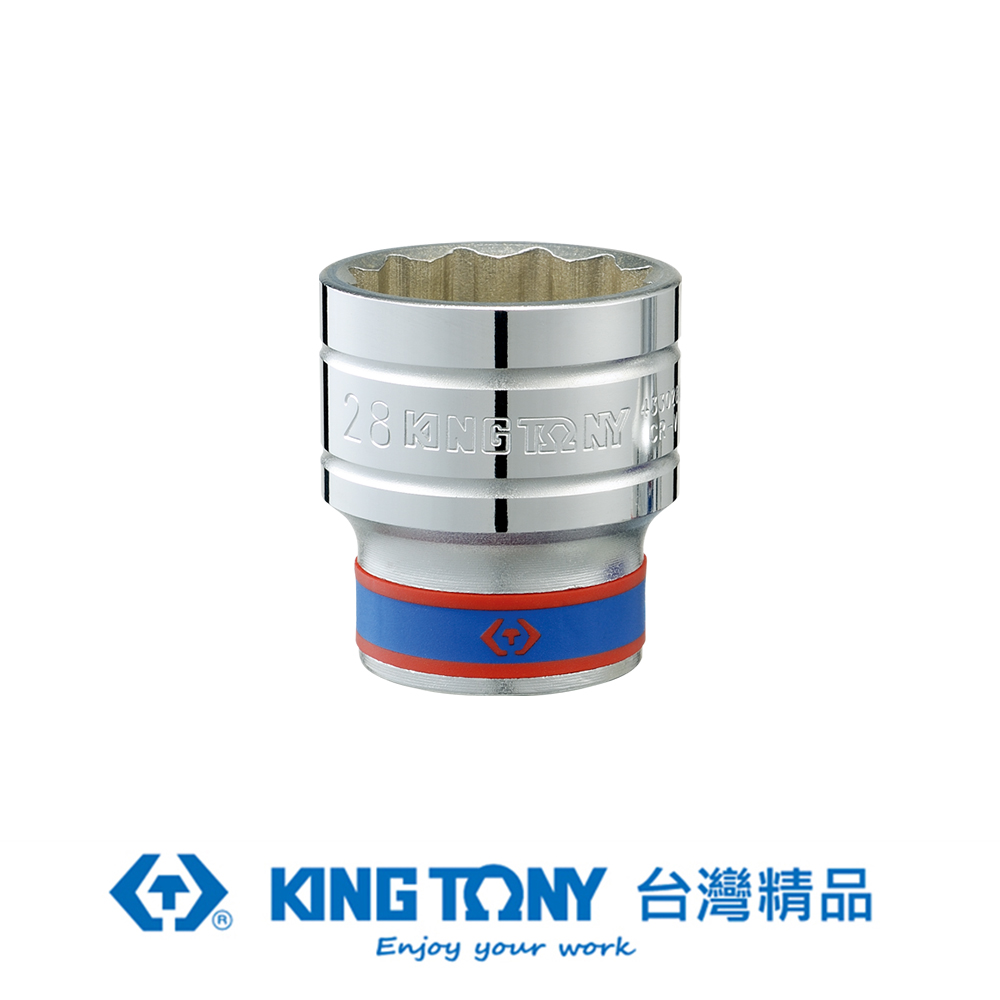 KING TONY 專業級工具 1/2 DR. 公制十二角標準套筒 34mm KT433034M
