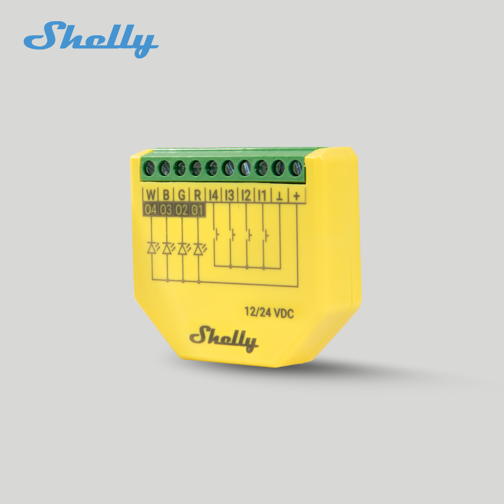 Shelly｜Plus RGBW PM 彩色燈光控制器