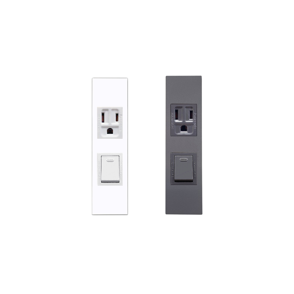 Panasonic 國際牌 AC插座+開關 省空間面板
