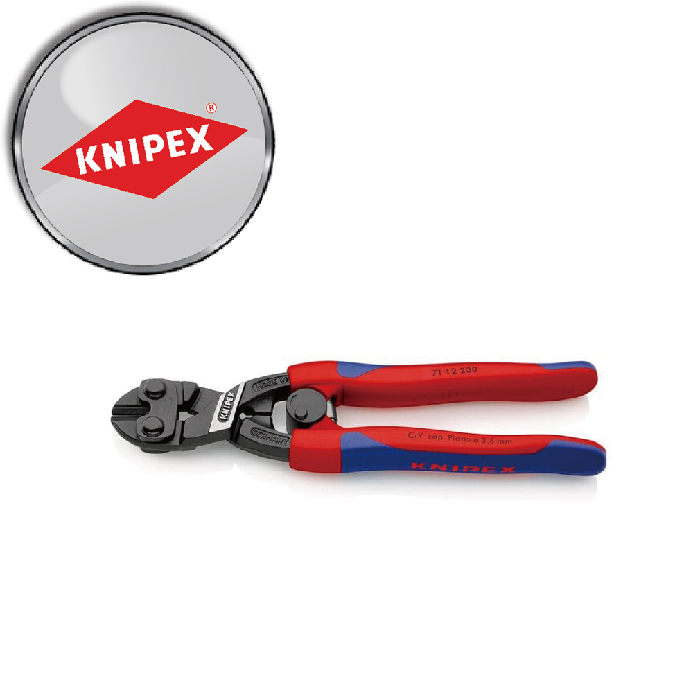 KNIPEX 凱尼派克 200mm強力雙色小鋼剪 7112200SB