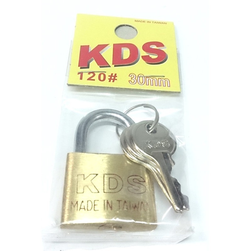 KDS 高級銅掛鎖 30mm #120 (20入/組)