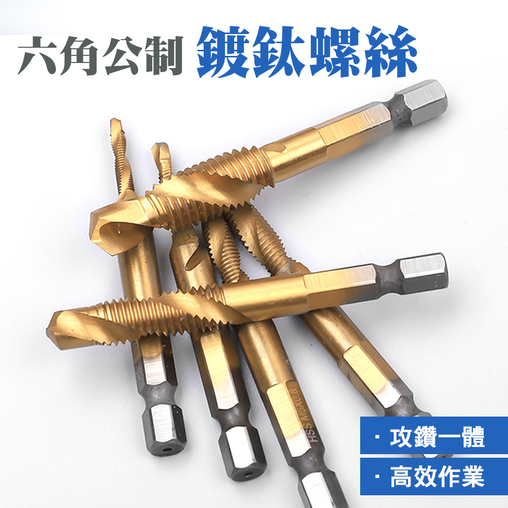 六角公制鍍鈦螺絲 165-SHS6