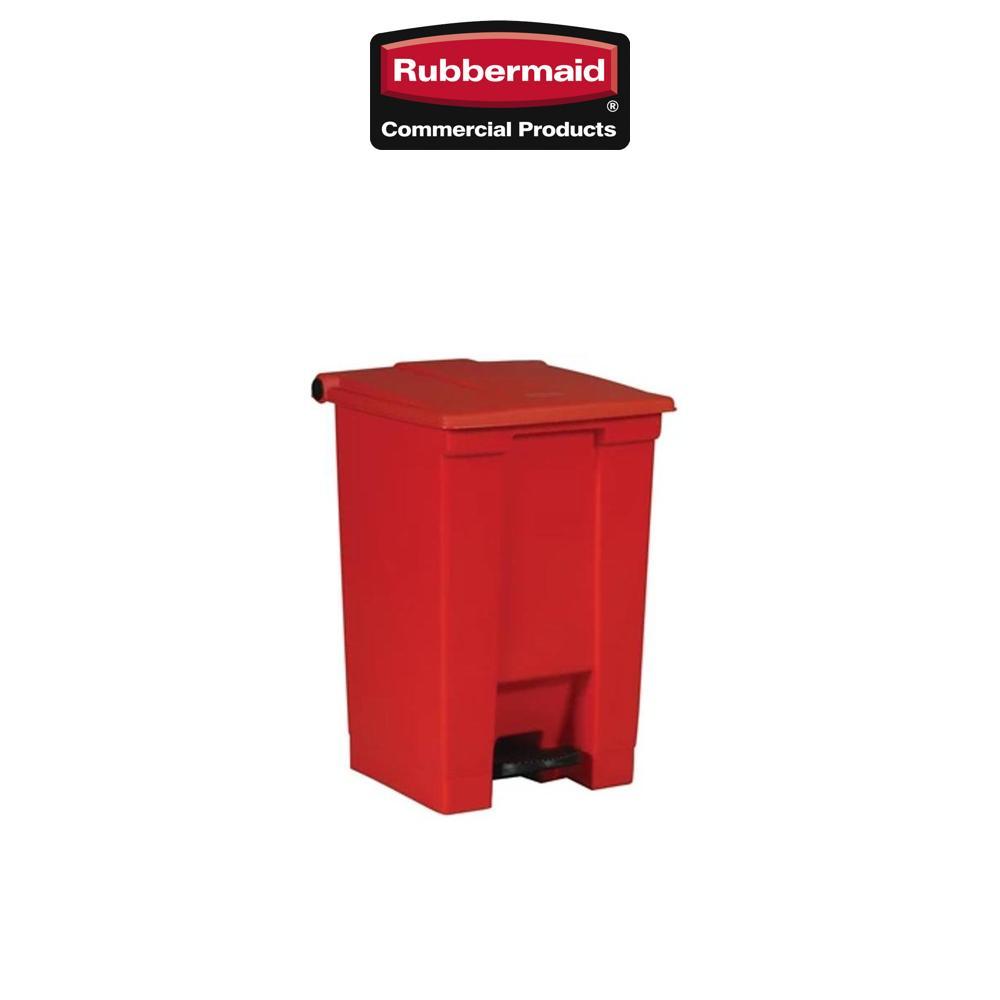 Rubbermaid 樂柏美 腳踏式垃圾桶 45L FG614400RED