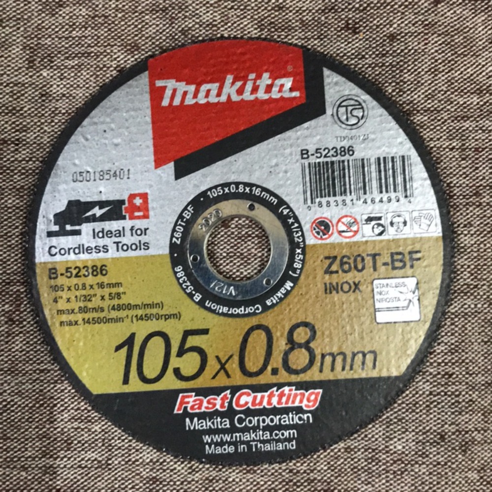 MAKITA牧田 B-52386 4吋砂輪片(25入) 105*0.8mm*16mm