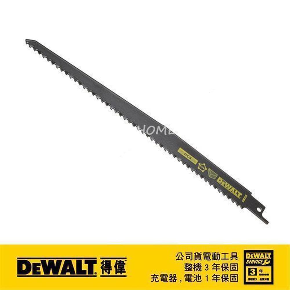 DeWALT 得偉 高碳鋼木工用木材及木材曲線PVC快速切割軍刀鋸片152mm(5入) DT2362