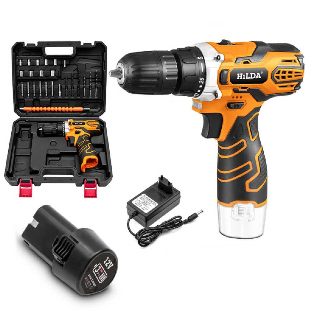 [ HILDA 希爾達 12V 家用配備 單電電鑽起子機 HL12-1H