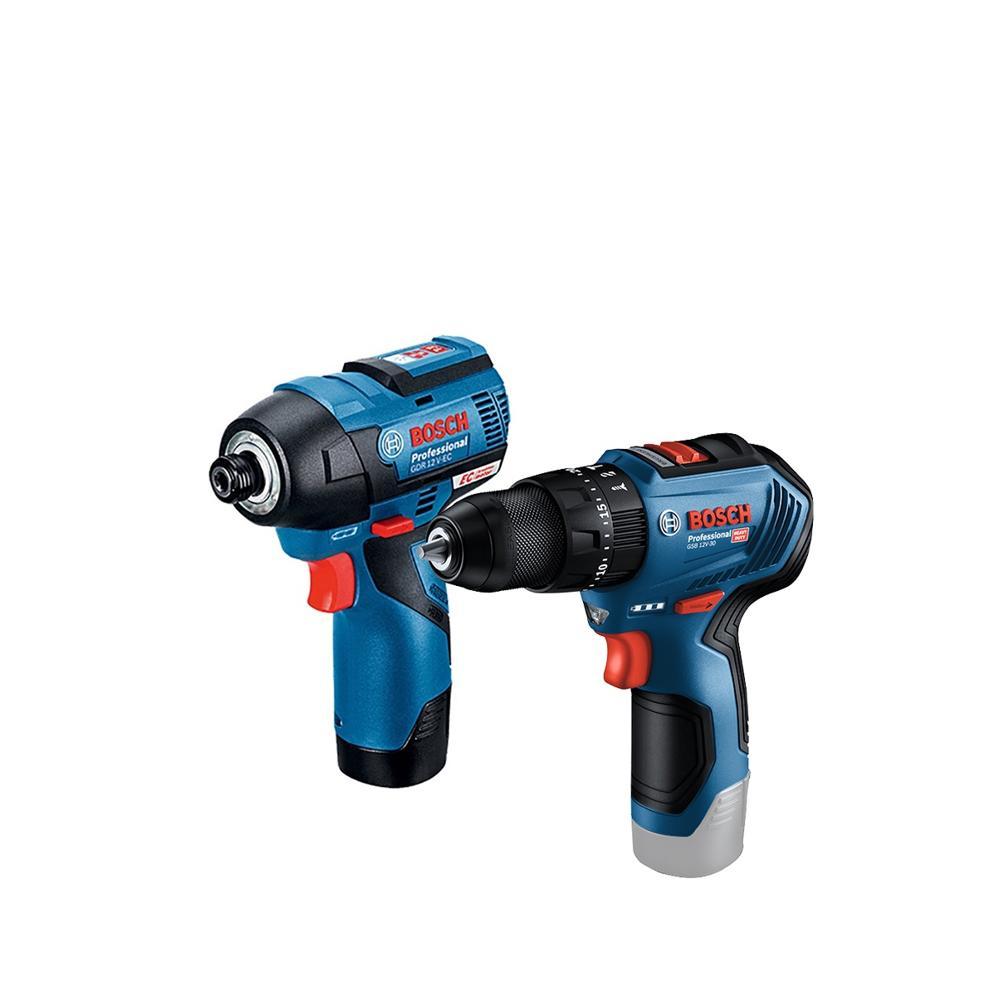 BOSCH 博世 12V 鋰電無碳刷衝擊起子機 GDR 12 V-EC + GSB 12V-30(空機)