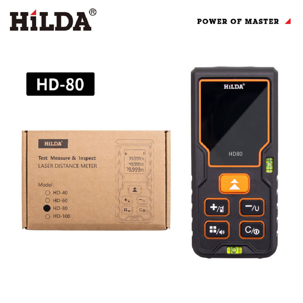 【 HILDA 】希爾達系列 80米的高精密度紅外線測距儀(測量高度、距離/計算面積、體積)