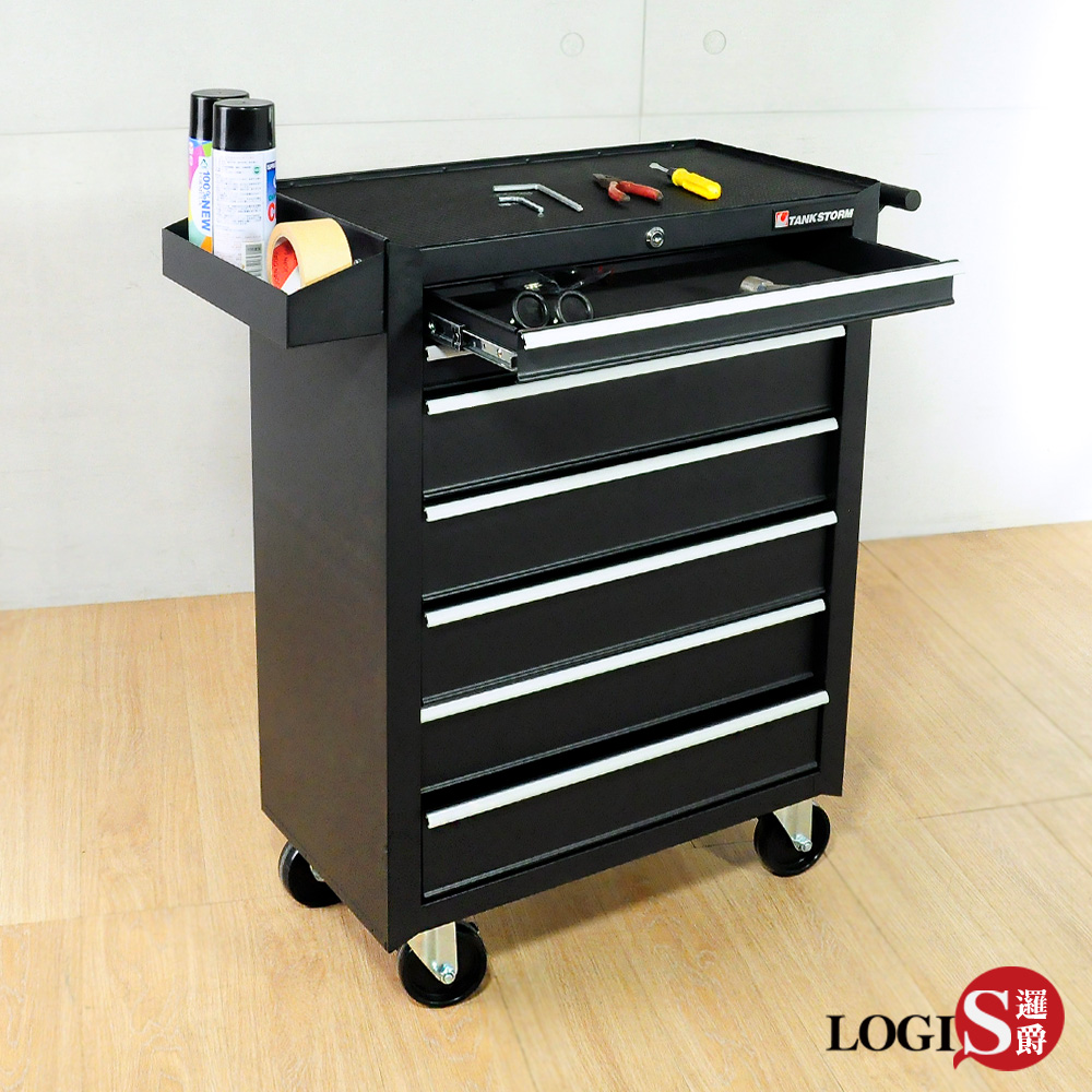 LOGIS 七抽工業專業款工具推車 收納櫃 工具櫃 工具車【TZ37】