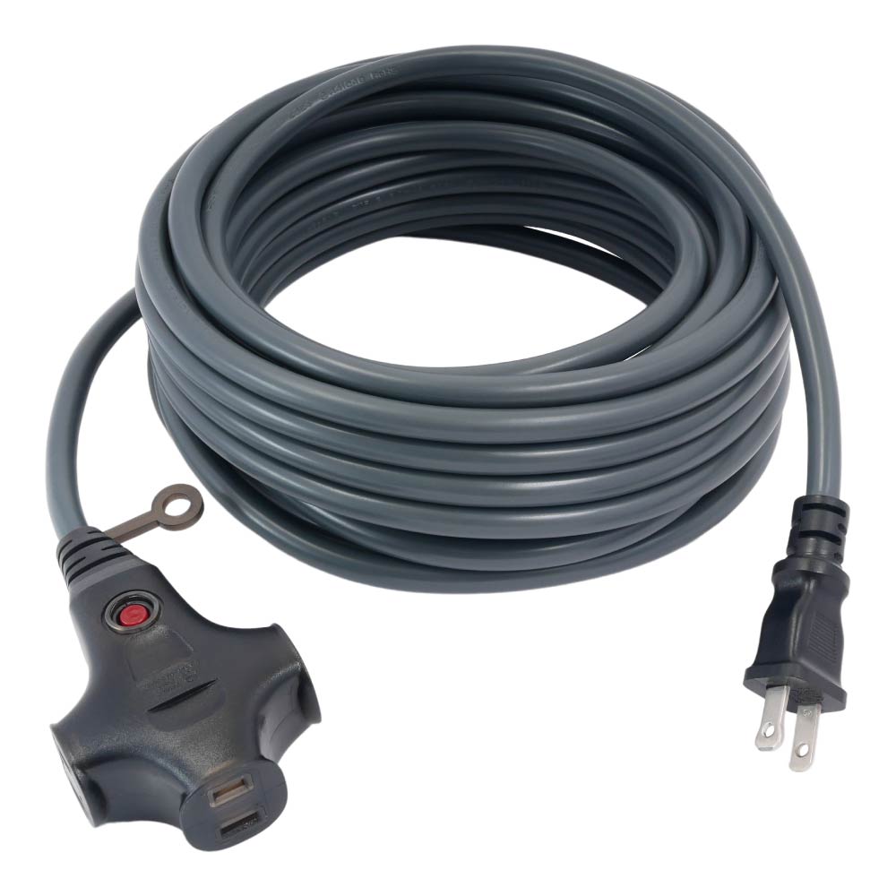 2.0mm²雙絕緣動力過載延長軟線-10米(灰色)