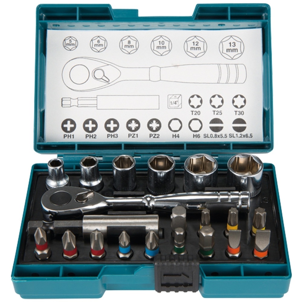 MAKITA 牧田 B-54081 六角套筒組21pcs