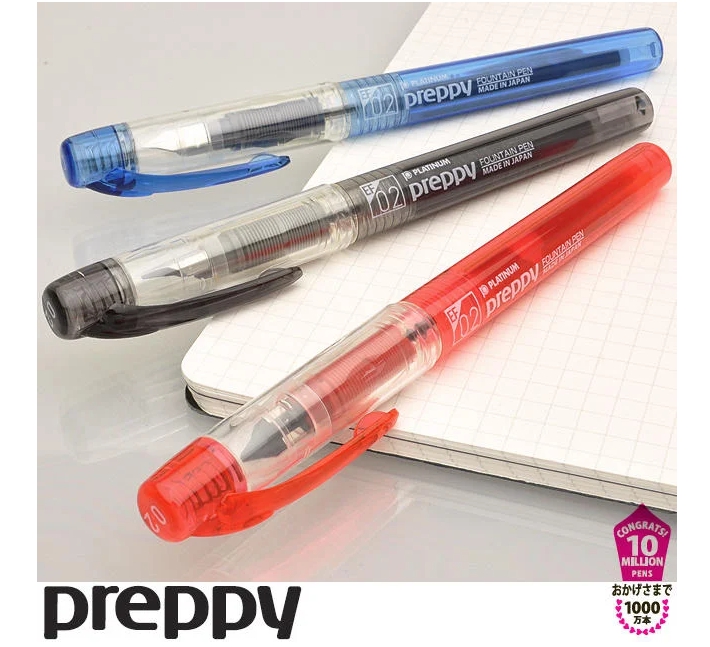 日本製 PLATINUM白金牌 Preppy 0.2 EF尖炫彩鋼筆PSQ-400 可換卡水