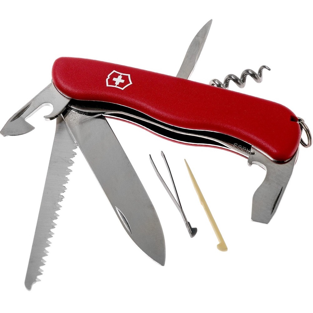 瑞士製造 維氏VICTORINOX 森林者Forester系列-經典12用瑞士刀(0.8363)紅色 長111mm