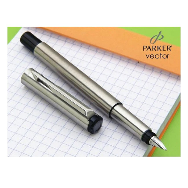 法國製 PARKER 派克 Vector 威雅系列鋼桿鋼筆(P0029690) 不鏽鋼筆尖 金屬筆桿
