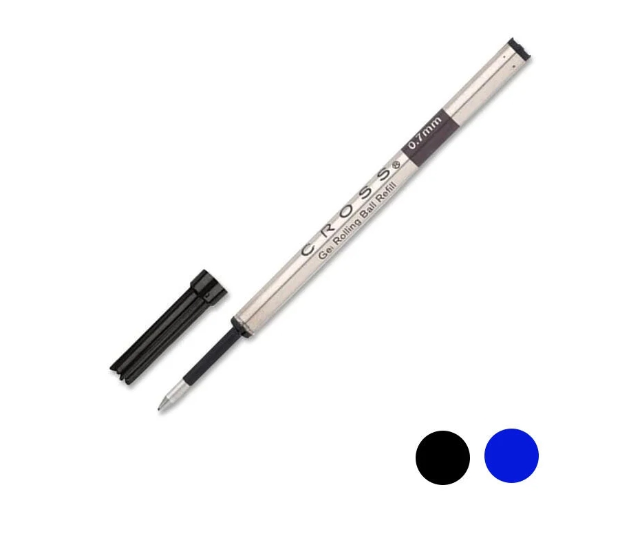 Cross高仕 纖細鋼珠筆筆芯(8910-1黑色/8910-2藍色)適用立卡鋼珠筆