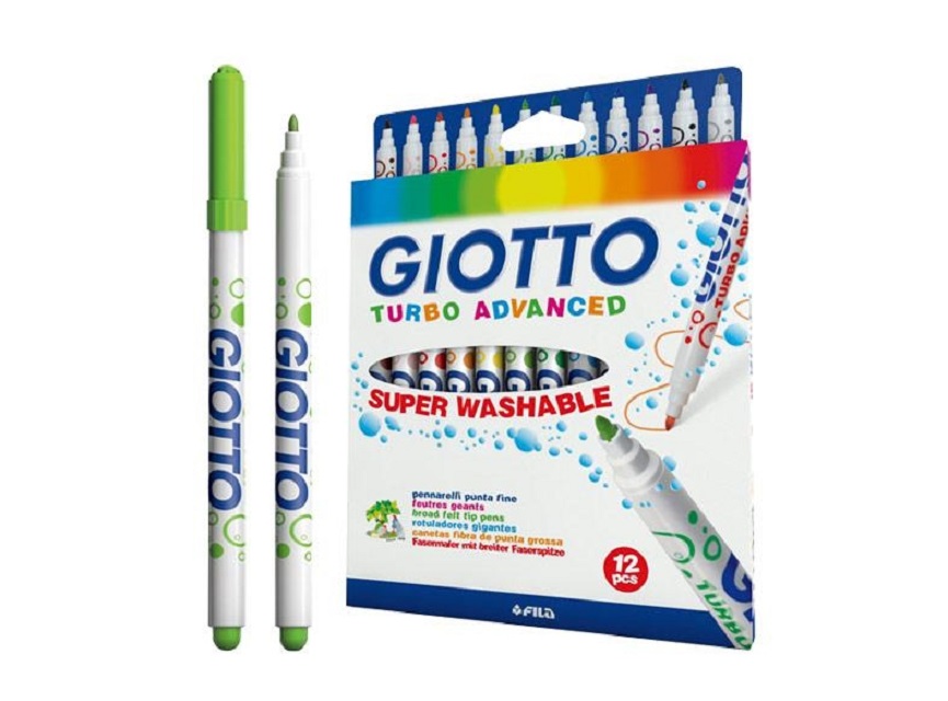 義大利 GIOTTO 超好洗細頭彩色筆(12色) 426000
