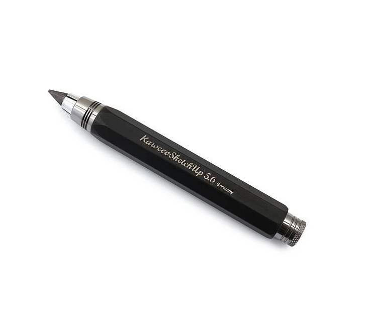 德國 KAWECO Sketch Up 金屬黑色款5.6mm自動鉛筆/工程筆 八角筆身