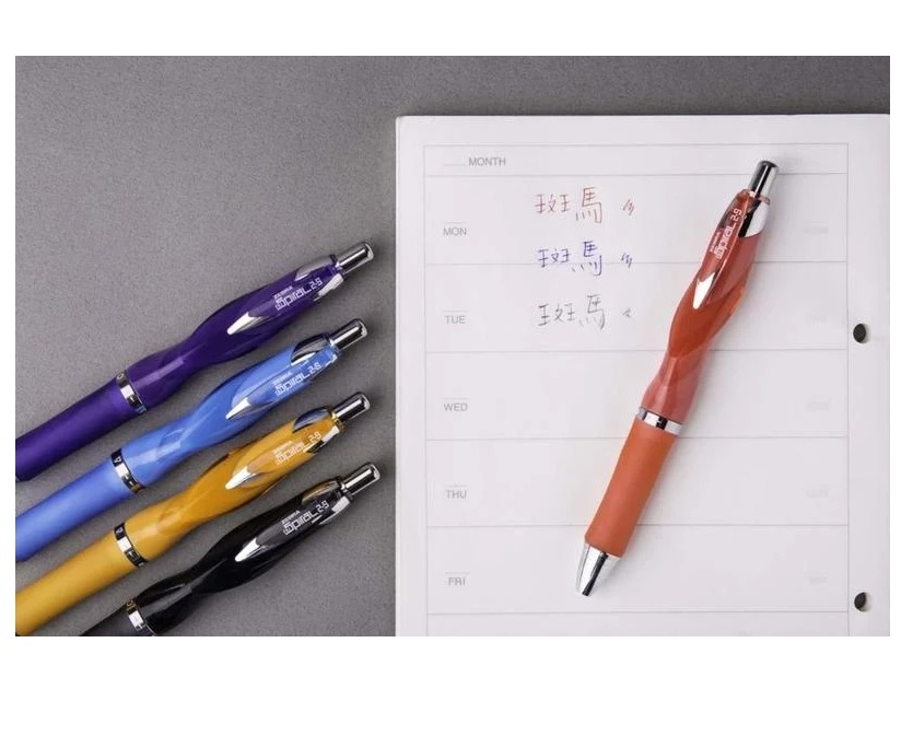 日本 ZEBRA斑馬 Spiral 2+S人體工學減壓多功能自動原子筆(SA1)藍紅原子筆加0.5自動鉛筆~